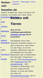 Mobile Screenshot of ferien-mit-haustier.de